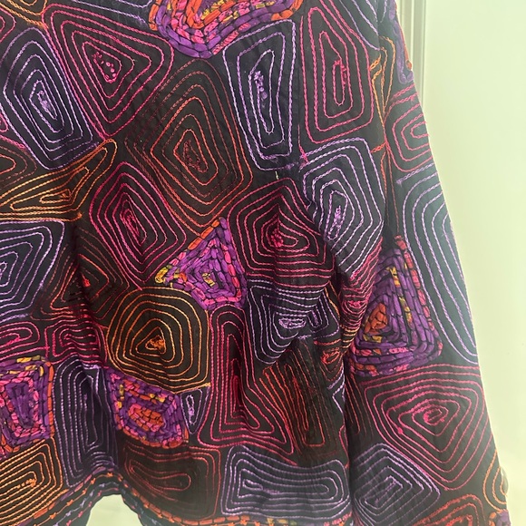 Colorful Geometric Women's Jacket - Picture 3 of 4